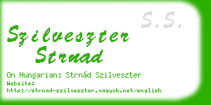 szilveszter strnad business card
